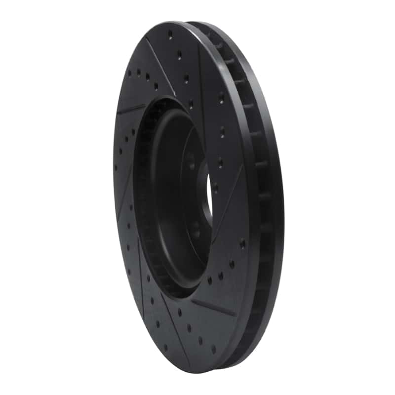 R1 Concepts — R1 07-18 Land Rover Range Rover Evoque Front Left Drilled & Slotted Black Brake Rotor
R1 Brake Rotor Drill - view 4