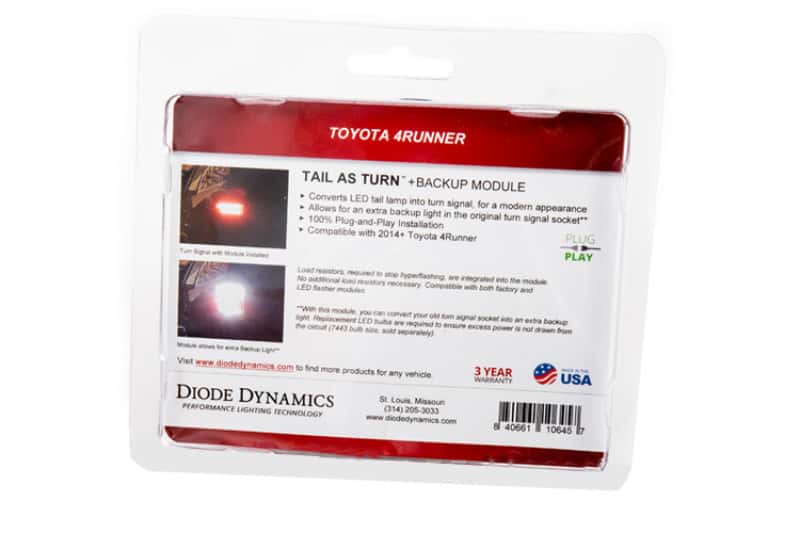 Diode Dynamics — Diode Dynamics 14-21 Toyota 4Runner Tail as Turn Module +Backup Module (USDM) Stage 2 - view 5