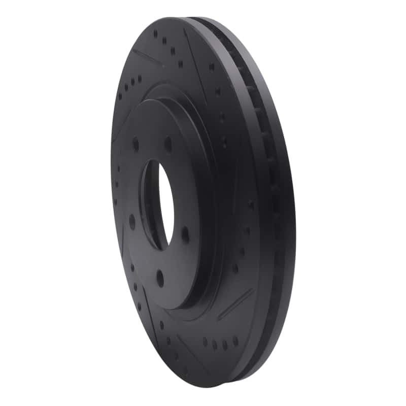 R1 Concepts — R1 94-01 Buick Regal Front Right Drilled & Slotted Black Brake Rotor
R1 Brake Rotor Drill - view 2