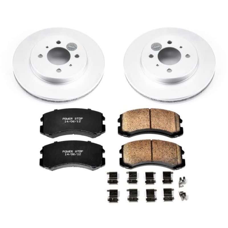 PowerStop — Power Stop 02-07 Mitsubishi Lancer Front Z17 Evolution Geomet Coated Brake Kit - view 1