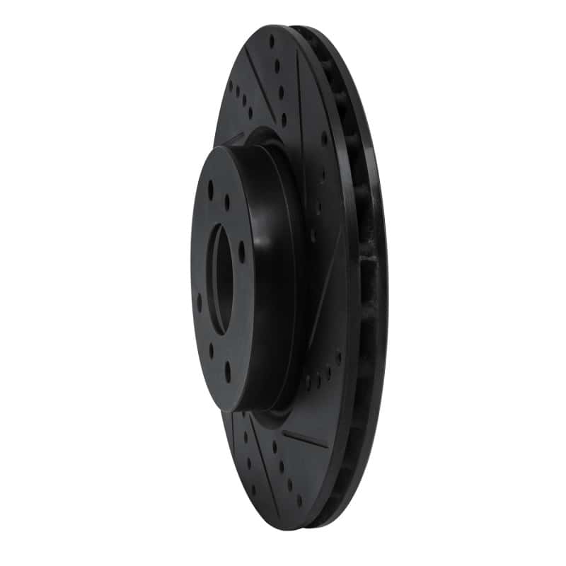 R1 Concepts — R1 04-06 Nissan Sentra Front Right Drilled & Slotted Black Brake Rotor
R1 Brake Rotor Drill - view 2
