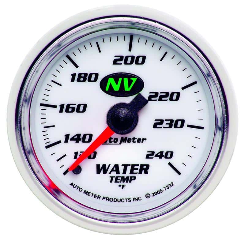AutoMeter — Autometer Water Temp NV 2-1/16in 120-240 Deg F Mechanical Gauge
2-1/16" WATER TEMP, - view 2