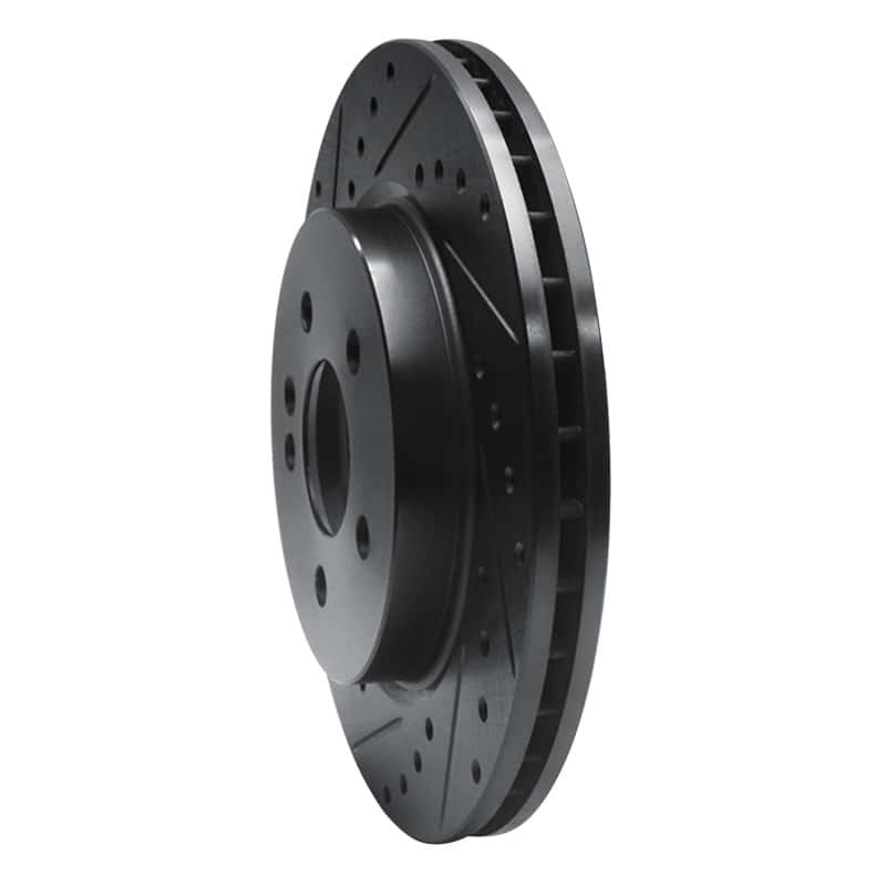 R1 Concepts — R1 98-05 Mercedes-Benz ML320 Front Left Drilled & Slotted Black Brake Rotor
R1 Brake Rotor Drill - view 2