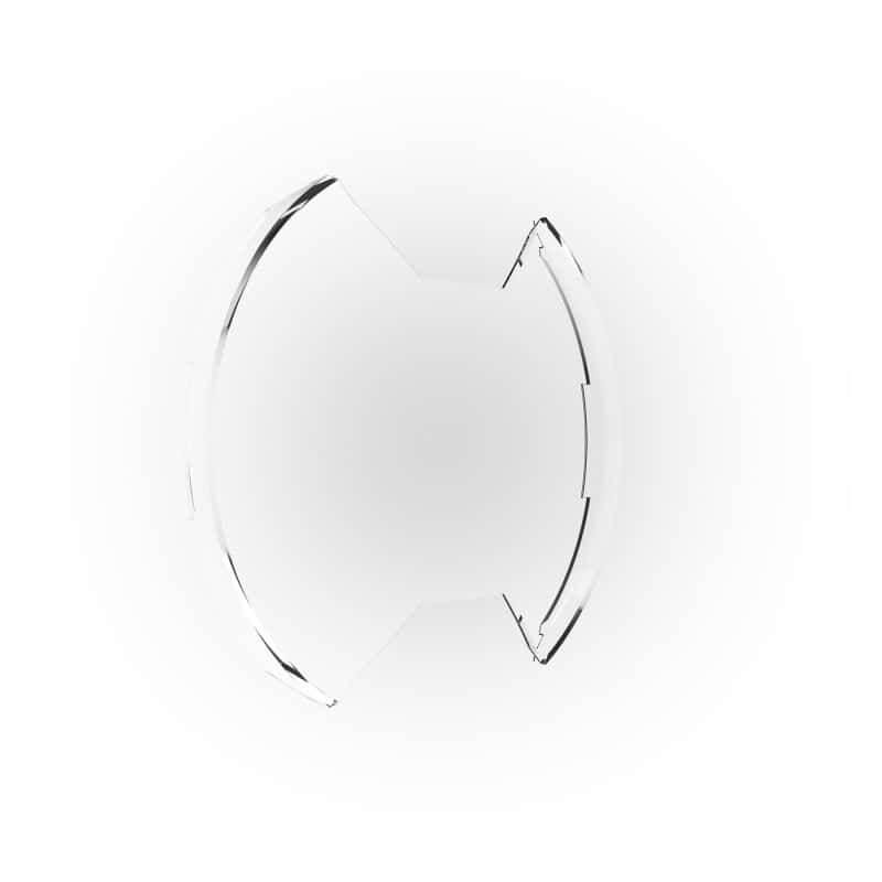 KC HiLiTES — KC HiLiTES SlimLite 8in. LED Light Shield (Shield Only) - Clear - view 8