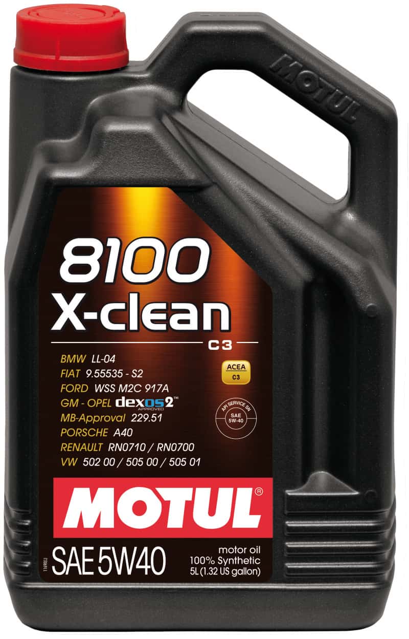 Motul — Motul 5L Synthetic Engine Oil 8100 5W40 X-CLEAN C3 -505 01-502 00-505 00-LL04 - view 1