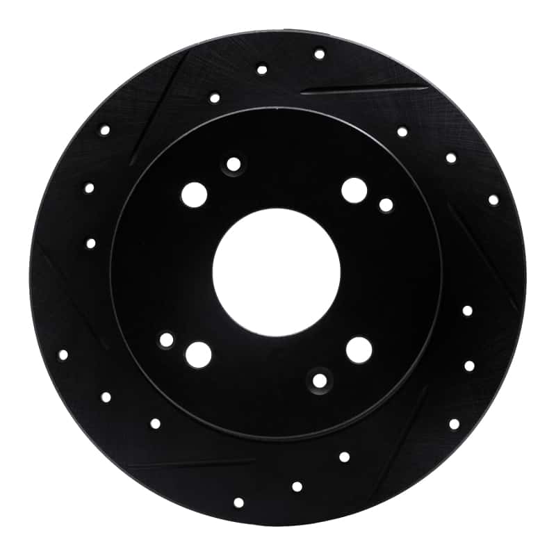 R1 Concepts — R1 92-97 Acura CL Rear Left Drilled & Slotted Black Brake Rotor
R1 Brake Rotor Drill - view 1