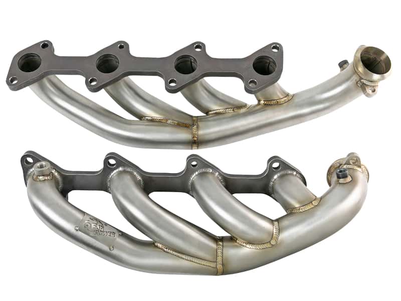 aFe — aFe Twisted Steel 1.75-2in 304 SS Headers 03-07 Ford Diesel Trucks V8-6.0L (td)
Shorty Headers - view 3