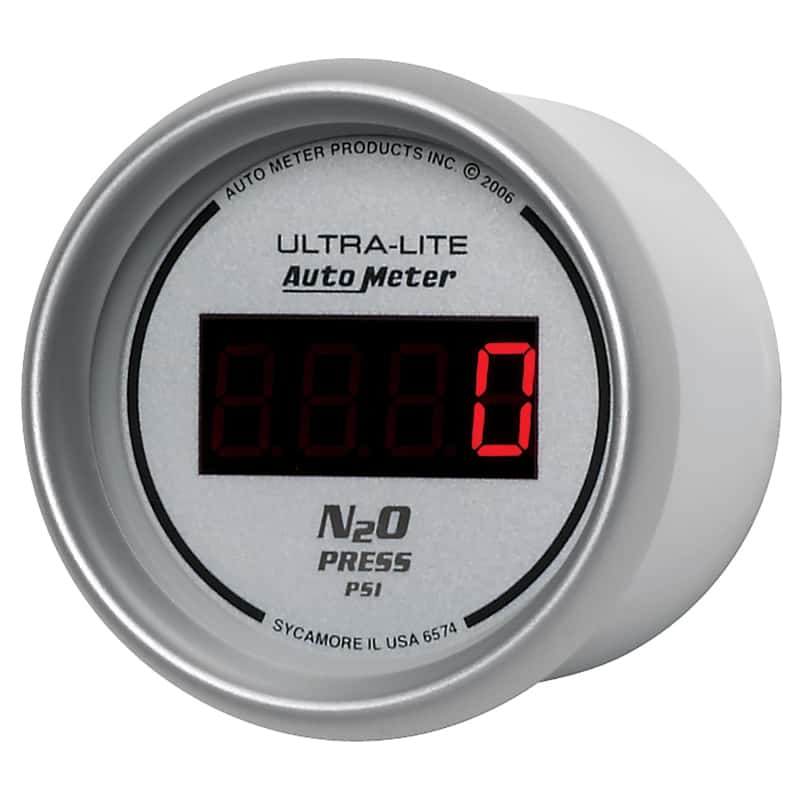 AutoMeter — Autometer Ultra-Lite 2-1/16in 1600 PSI Digital Nitrous Pressure Gauge - Silver
2-1/16" NITROUS, 0-1 - view 3