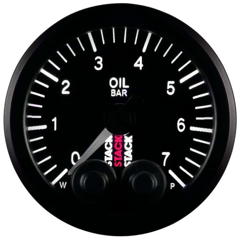 AutoMeter — Autometer Stack 52mm 0-7 Bar M10 Male Pro-Control Oil Pressure Gauge - Black
Ga OilP PC Blk 7 Bar - view 1