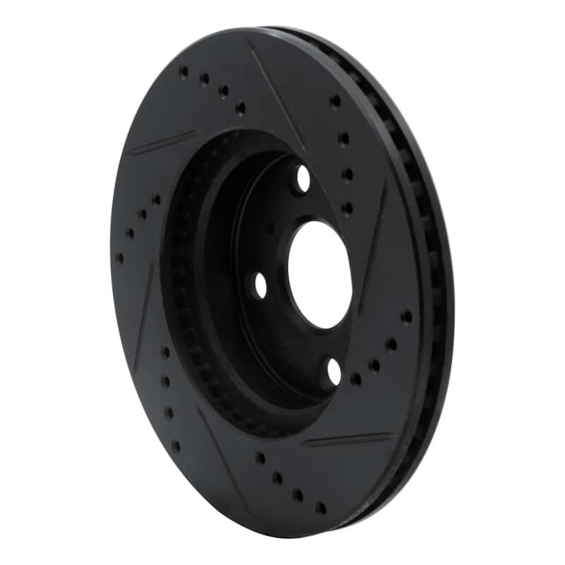 R1 Concepts — R1 06-19 Scion IQ Front Left Drilled & Slotted Black Brake Rotor
R1 Brake Rotor Drill - view 4