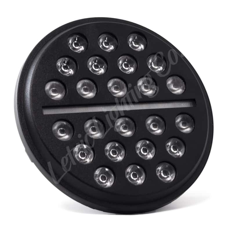 Letric Lighting — Letric Lighting 7in Led Buck-Shot Headlight Blk - view 1
