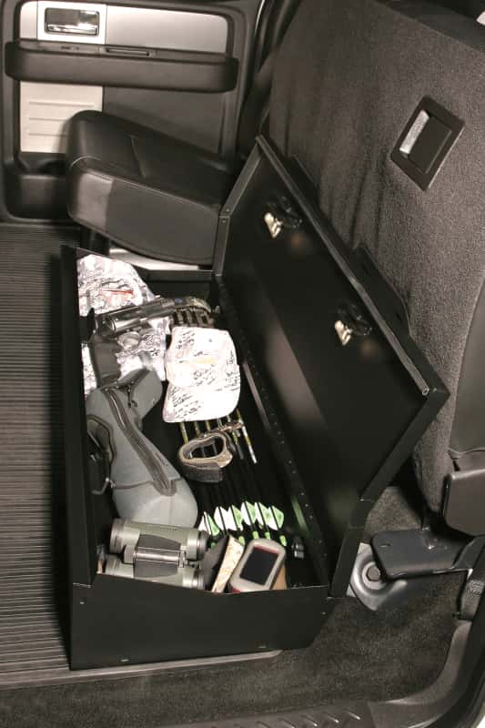 Tuffy Products — Tuffy Ford F150 Supercrew W/ Subwoofer Underseat Lockbox 2/3 Length W/ Keyed Lock For
Lockbox - view 6