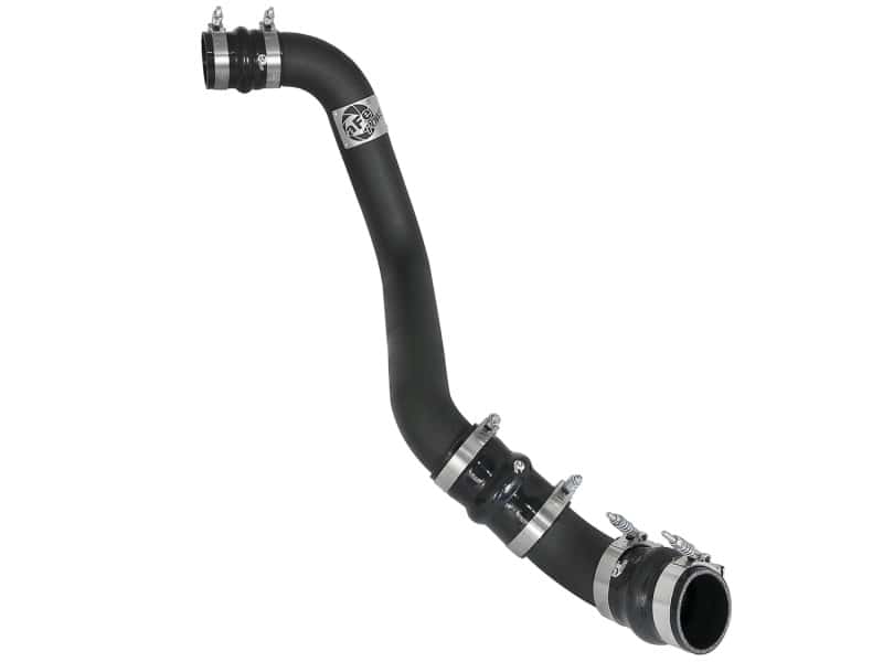 aFe — aFe Bladerunner Intercooler Tube Hot Side 3in 17-18 GM Diesel Trucks V8-6.6L (td) L5P - Black
Hot Charge Pipe - view 1