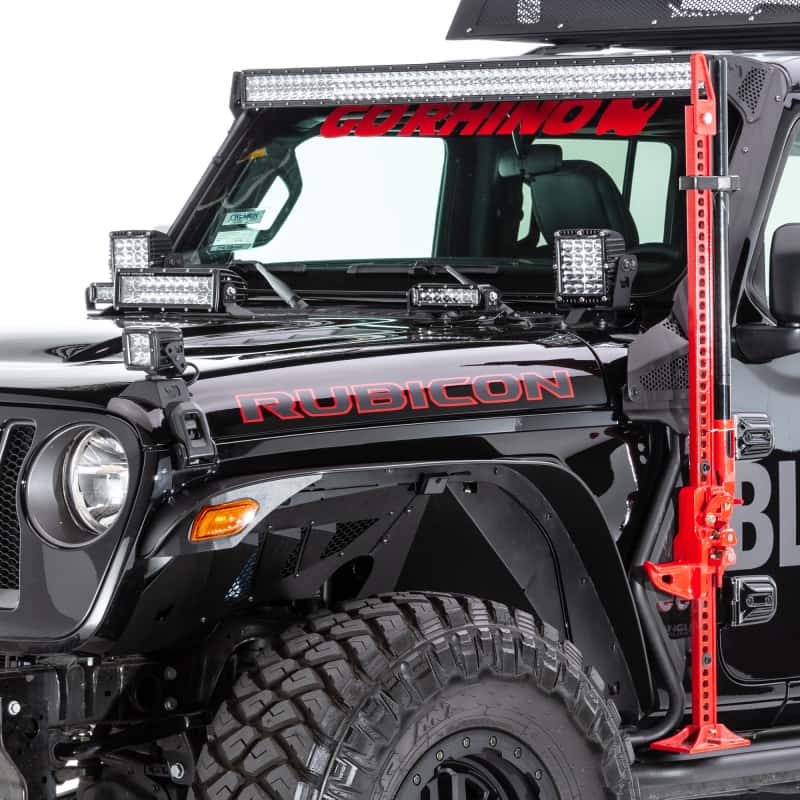 Go Rhino — Go Rhino 18-20 Jeep Wrangler JL/JLU/Gladiator JT Light Mount - 6in Q4 Series
WS Cowl Mount - view 4
