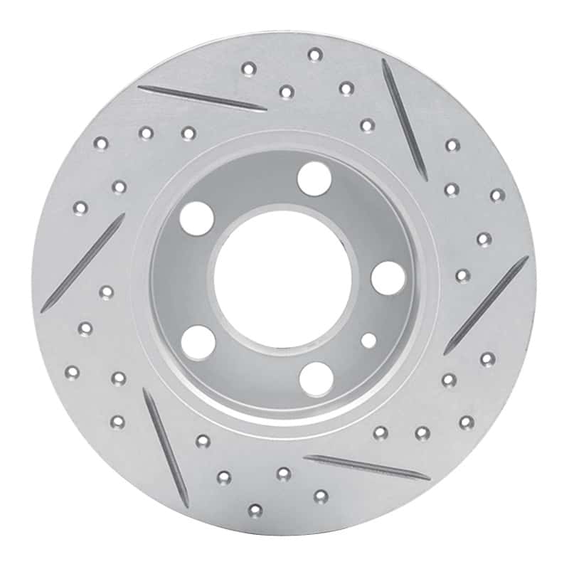 R1 Concepts — R1 98-24 Audi Tt Rear Left Drilled & Slotted Geo-Carbon Rotor - view 5