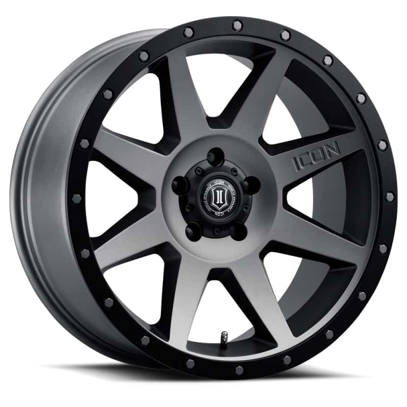 ICON — ICON Rebound 20x9 6x5.5 0mm Offset 5in BS Titanium Wheel
REBOUND WHEEL - view 1