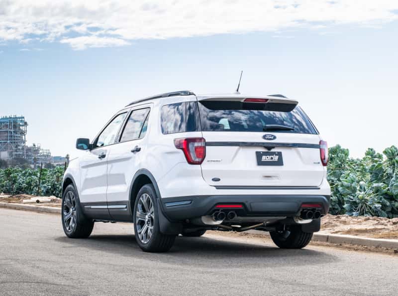 Borla — Borla 18-19 Ford Explorer Sport 3.5L 2.5in 2.25in Diameter S-Type Exhaust Black Chrome 3.5in Tip
Cat-Back System - view 2