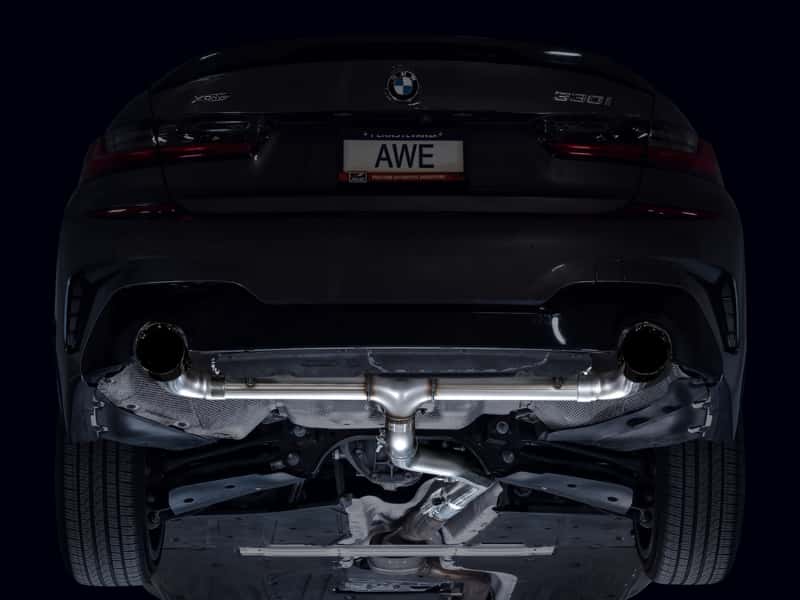 AWE Tuning — AWE 19-23 BMW 330i / 21-23 BMW 430i Base G2X Track Edition Axle Back Exhaust - Diamond Black
Track Exhaust - view 8