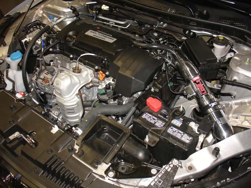 Injen — Injen 13-17 Honda Accord 2.4L 4cyl Black Cold Air Intake w/ MR Tech & Air Fusion (Converts to SRI)
Cold Air Intake
Air Intake Kit - view 4