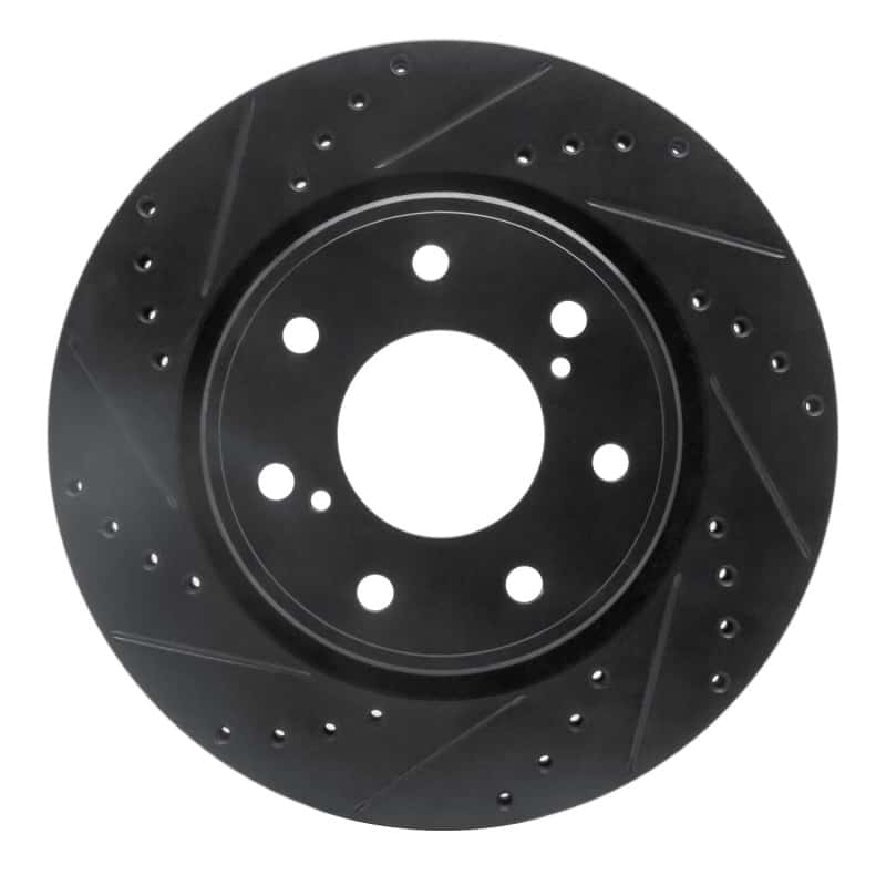 R1 Concepts — R1 10-14 Ford F-150 4WD Front Left Drilled & Slotted Black Brake Rotor
R1 Brake Rotor Drill - view 1