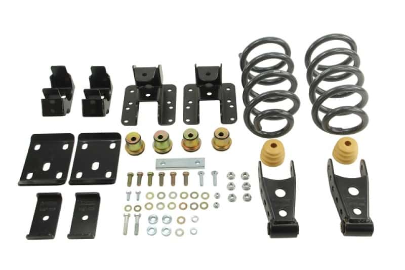 Belltech — Belltech LOWERING KIT 14 Silverado/Sierra Ext/Crew Cab 2WD 3in or 4in Front/4in Rear w/o Shocks
LOWERING KIT - view 1