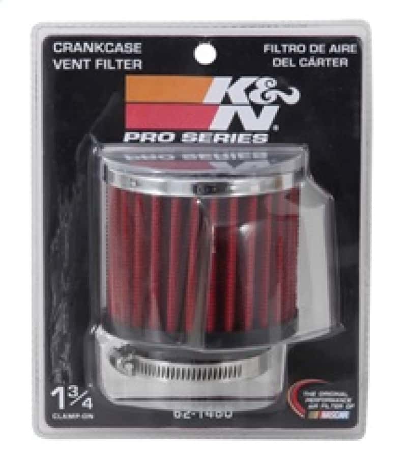 K&N Engineering — K&N 1.75in Flange ID x 3in OD x 2.5in H Chrome Finish Rubber Base Crankcase Vent Filter
Vent Air Filter/Brea
Vent Air Filter - view 11
