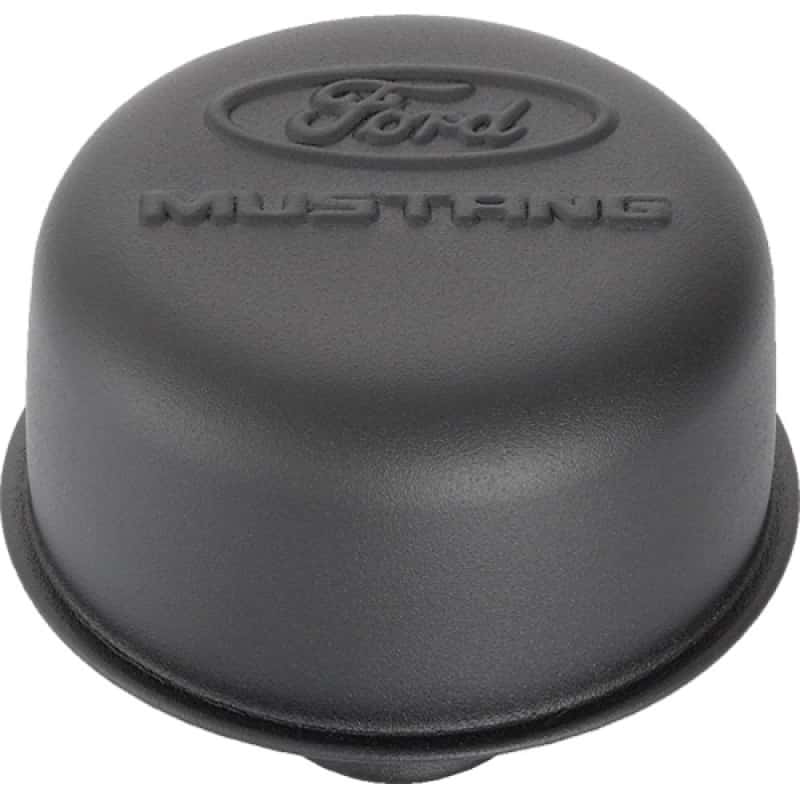 Ford Racing — Ford Racing Black Crinkle Finish Breather Cap w/ Ford Mustang Logo
Oil Breather Cap - view 3