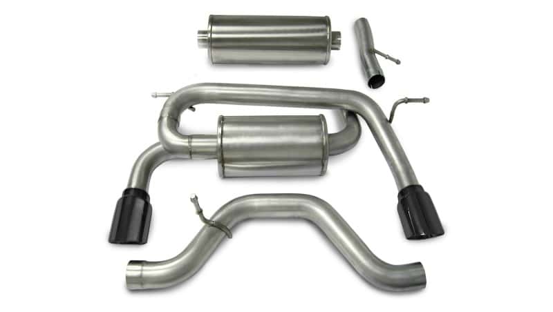 CORSA Performance — Corsa 2006-2008 Hummer H3 3in Cat-Back Dual Rear w Single 4in Black Pro-Series Tips
Exhaust - view 1