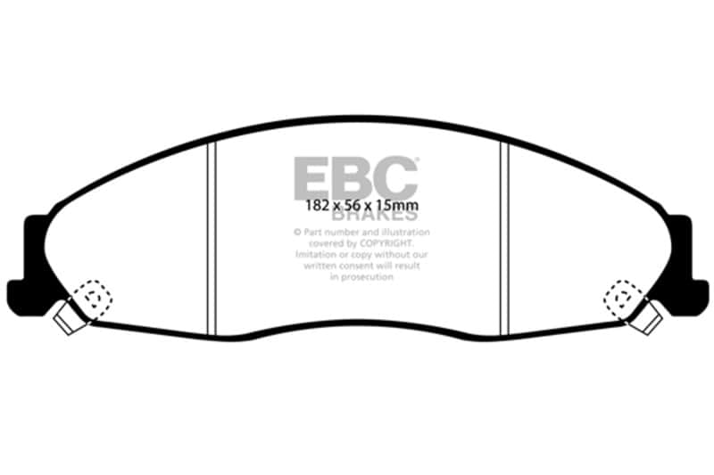 EBC — EBC 02-05 Cadillac CTS 2.6 Ultimax2 Front Brake Pads
Disc Brake Pad - view 1