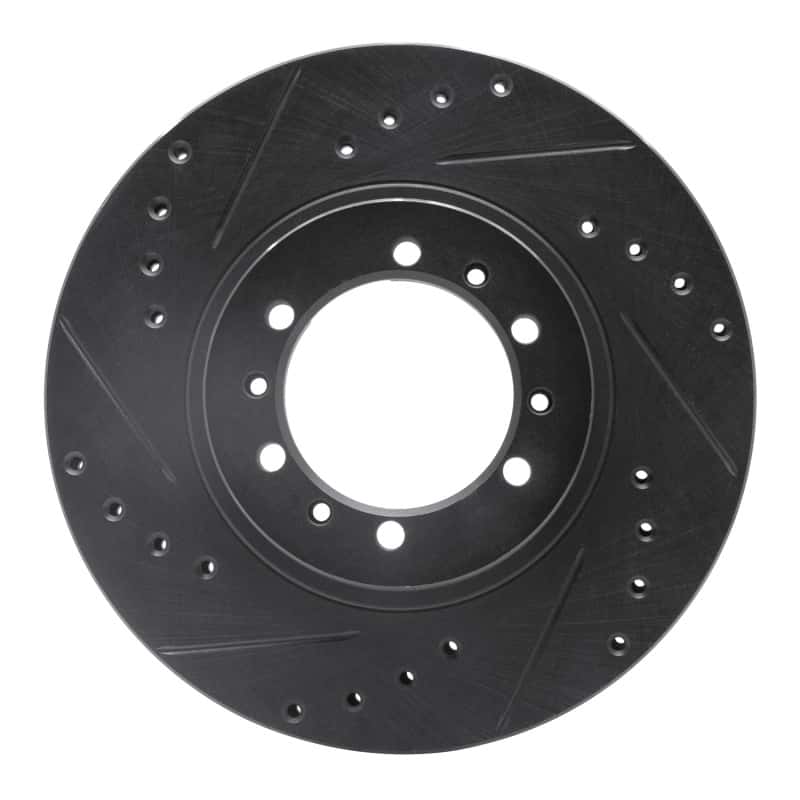 R1 Concepts — R1 90-04 Mitsubishi Montero Sport (USA/Canada) Front Left Drilled & Slotted Black Brake Rotor
R1 Brake Rotor Drill - view 1