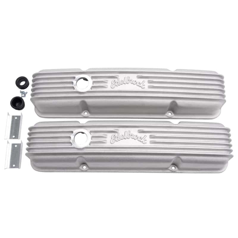 Edelbrock — Edelbrock Valve Cover Classic Series Chevrolet 1959-1986 262-400 CI V8 w/ Breather Holes Satin
ELITE - view 2
