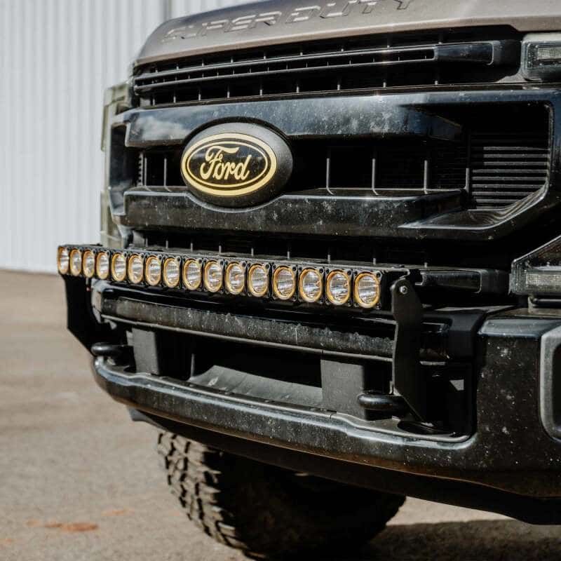 KC HiLiTES — KC HiLiTES 2017+ Ford Super Duty Front Bumper Light Bar Mount For 40in Flex Era LED Light Bar - view 3