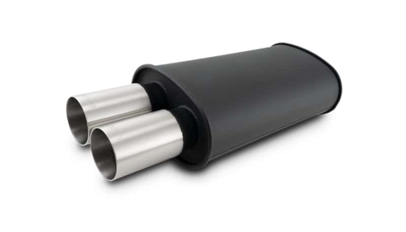 Vibrant — Vibrant Streetpower Flat Blk Muffler 9x5x15in Body 2.5in Inlet ID 3in Tip OD w/Dual Straight Tips
2.5"FlatBlkMfDualOut
Muffler - view 1