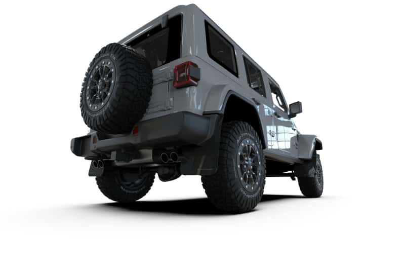 Rally Armor — Rally Armor 2018+ Jeep Wrangler Rubicon JL Black UR Mud Flap w/ Metallic Black Logo
Mud Flap - view 2