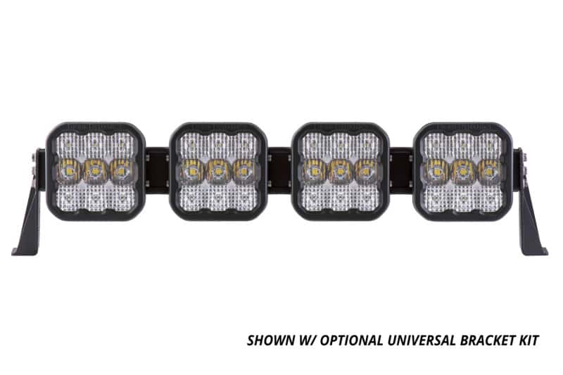 Diode Dynamics — Diode Dynamics SS5 Pro Universal CrossLink 4-Pod Lightbar - Yellow Driving - view 3