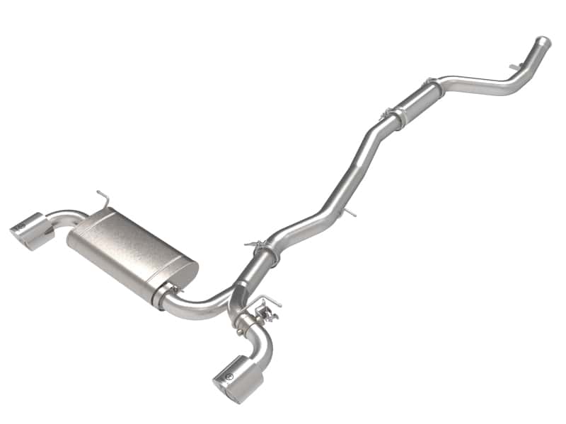 aFe — aFe POWER Takeda 2021 Toyota Supra 2.0L (t) 2.5in-3in 304 SS CB Exhaust w/ Polished Tips
Cat-Back Exhaust - view 1
