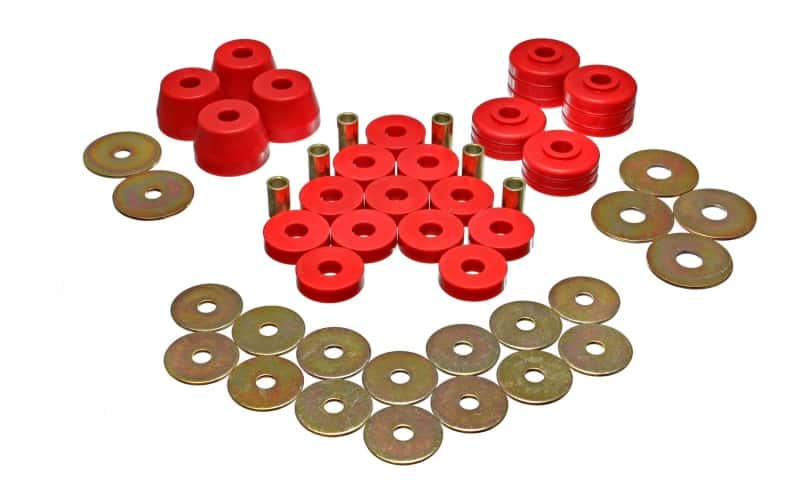 Energy Suspension — Energy Suspension Body Mount Bushing Sets - Red
BodyMntBshKt - view 2
