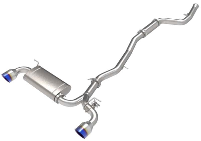 aFe — aFe POWER Takeda 2021 Toyota Supra 2.0L (t) 2.5in-3in 304 SS CB Exhaust w/ Blue Tips
Cat-Back Exhaust - view 2