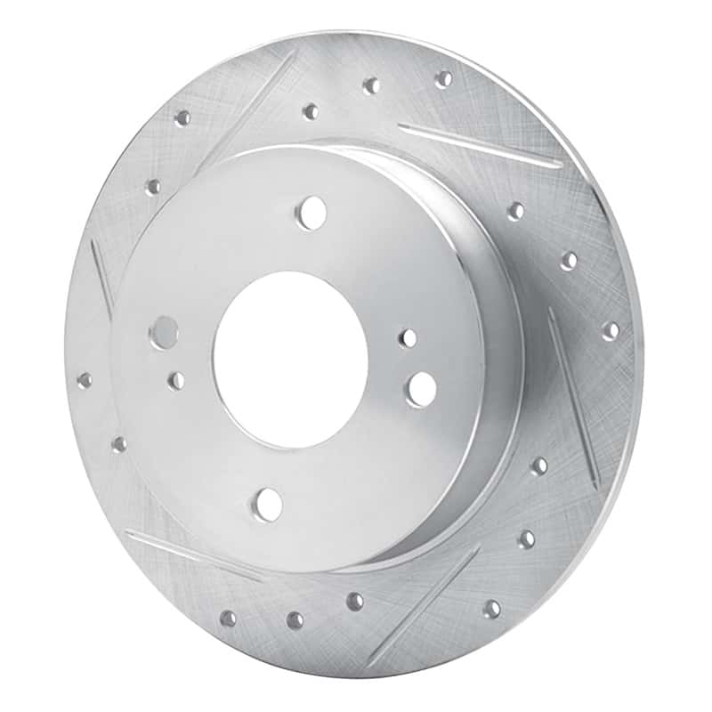 R1 Concepts — R1 90-06 Infiniti G20 Rear Left Drilled & Slotted Silver Brake Rotor
R1 Brake Rotor Drill - view 2