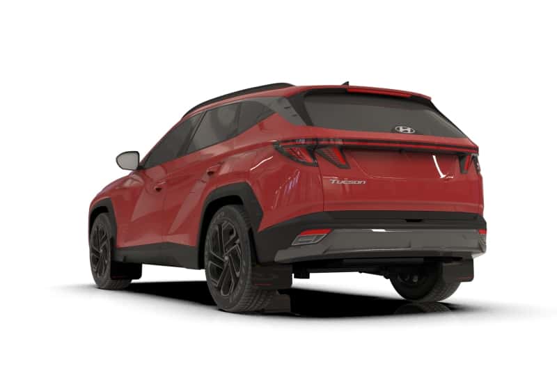 Rally Armor — Rally Armor 25-26 Hyundai Tucson (Excl. ICE & XRT) Black UR Mud Flap w/ Red Logo
Mud Flap - view 2