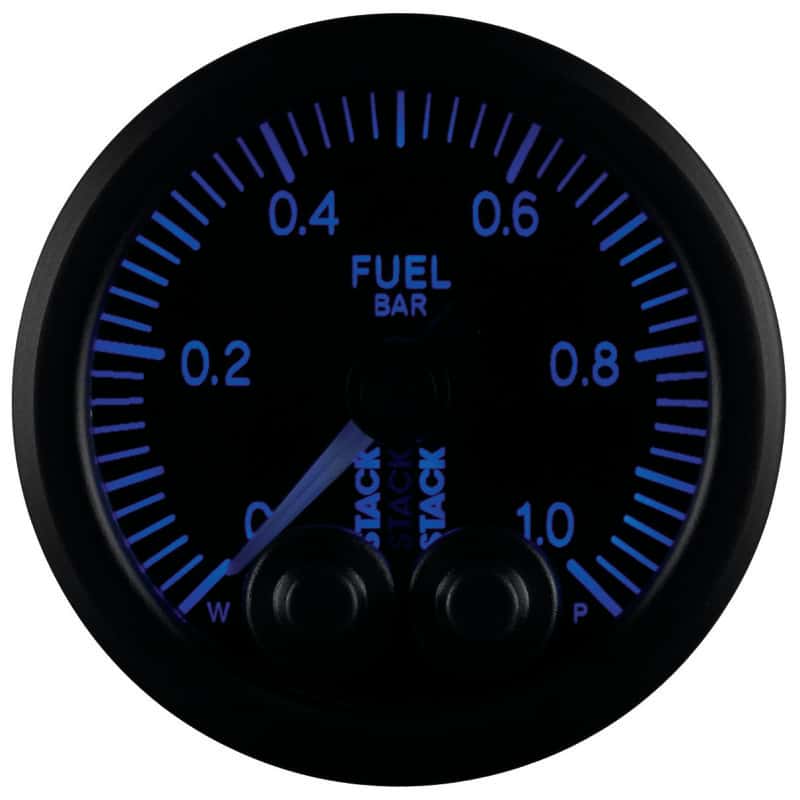 AutoMeter — Autometer Stack 52mm 0-1 Bar M10 Male Pro-Control Fuel Pressure Gauge - Black
Ga FuelP PC Blk 1Bar - view 5