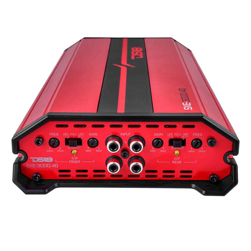 DS18 — DS18 4-Channel SXE Amplifier Class D 2x 500/4ohm Bridge 4 x 320/2ohm 4 x 200/4ohm Watts RMS- Red - view 4