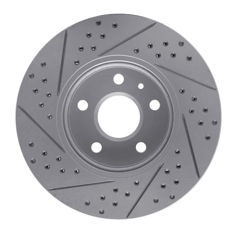 R1 Concepts — R1 08-14 Cadillac Cts Front Right Drilled & Slotted Geo-Carbon Rotor - view 5
