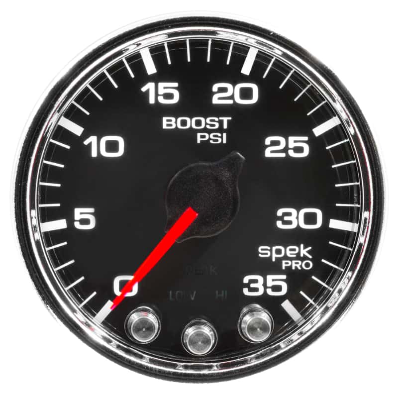 AutoMeter — Autometer Spek-Pro Gauge Boost 2 1/16in 35psi Stepper Motor W/Peak & Warn Black/Chrome
GA 2" BST 35 BCC SPK - view 5