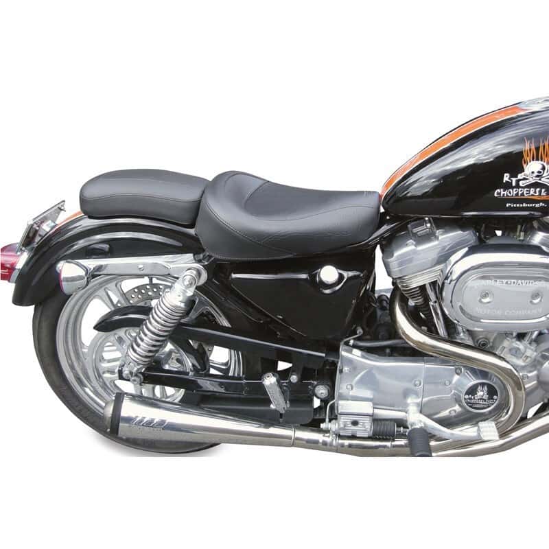 Mustang Motorcycle — Mustang 06-17 Harley Dyna Standard Touring Solo Seat - Black - view 2