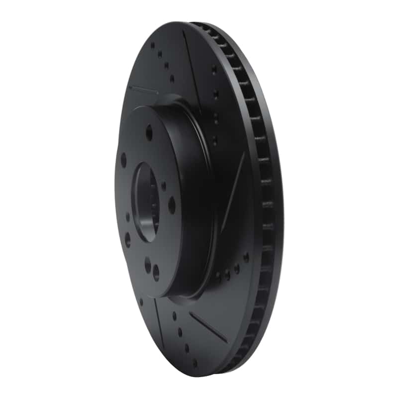 R1 Concepts — R1 2016-2025 Honda Civic Coupe Front Right Drilled & Slotted Black Brake Rotor
R1 Brake Rotor Drill - view 2