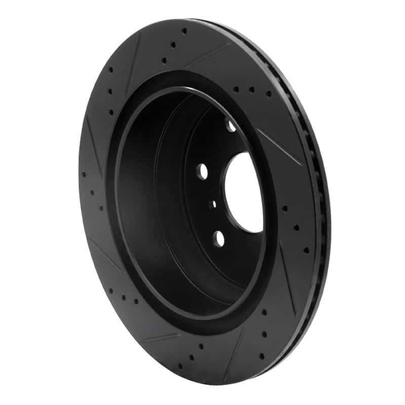 DFC — DFC 07-20 Cadillac Escalade ESV Rear Right Drilled & Slotted Black Brake Rotor - view 4