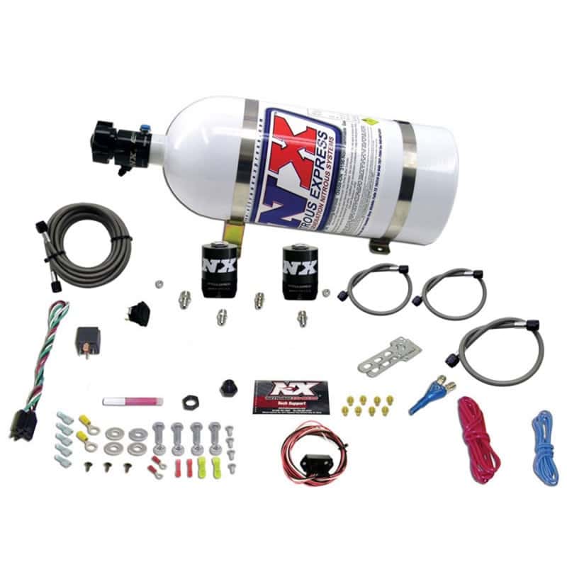 Nitrous Express — Nitrous Express 10-15 Chevrolet Camaro (5th Gen) Single Nozzle Nitrous Kit (35-150HP) w/10lb Bottle
Injection System Kit
N2OSys - view 1