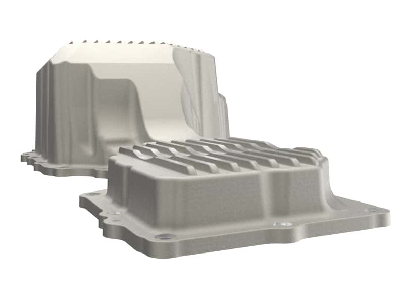 aFe — aFe GM Diesel Trucks 20-25 V8-6.6L L5P POWER Street Series Engine Oil Pan Raw w/ Machined Fins
Engine Oil Pan - view 2
