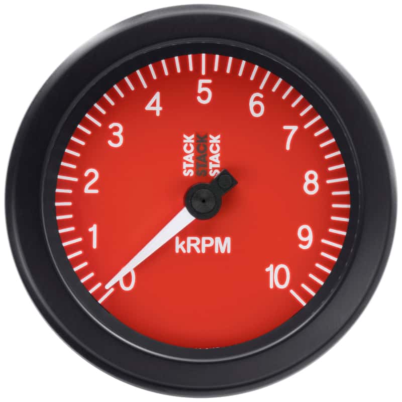 AutoMeter — Autometer Stack Sport 88mm 0-10K RPM Tachometer - Red
TACH SPORT RD 10KRPM - view 4